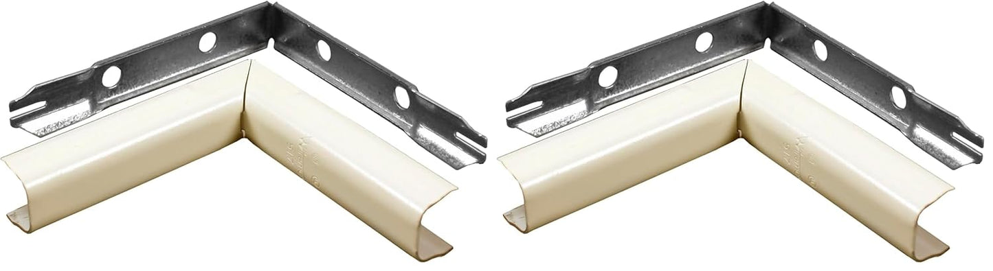 legrand B-7 Metal Raceway Inside Elbow, 1 Count (Pack of 2), Ivory