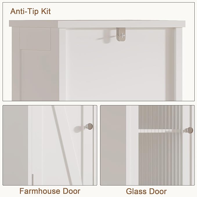 ChooChoo Tall Bathroom Storage Cabinet - Image 8