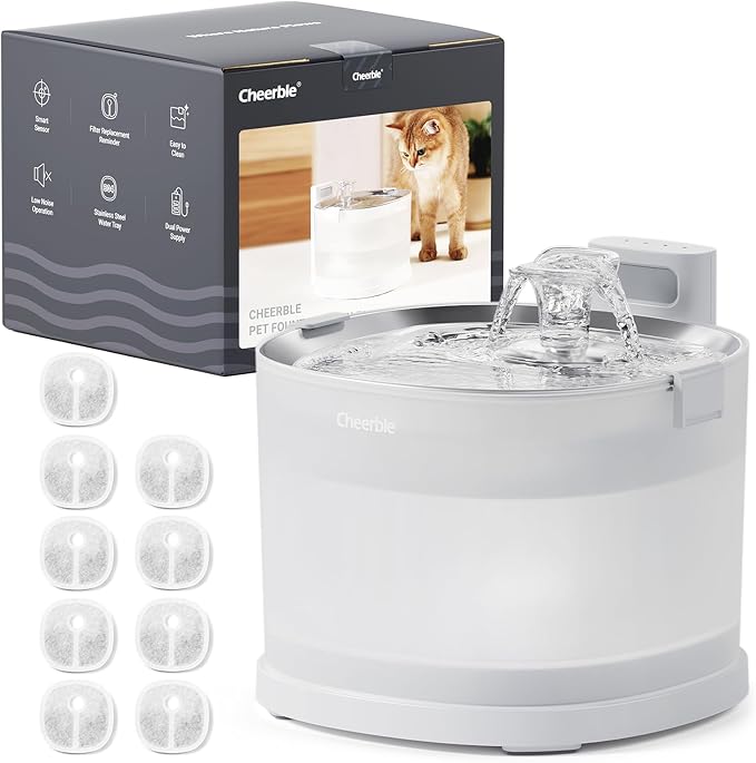 Cheerble Pumpless Pet Fountain Elfin E1+ by CheerblePet
