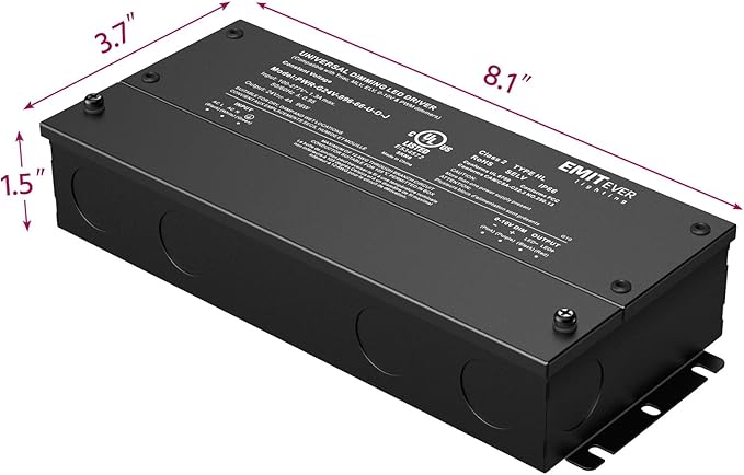 EMITEVER 96W Dimmable LED Driver, 24V Dimmable Power Supply, AC to DC - Image 3