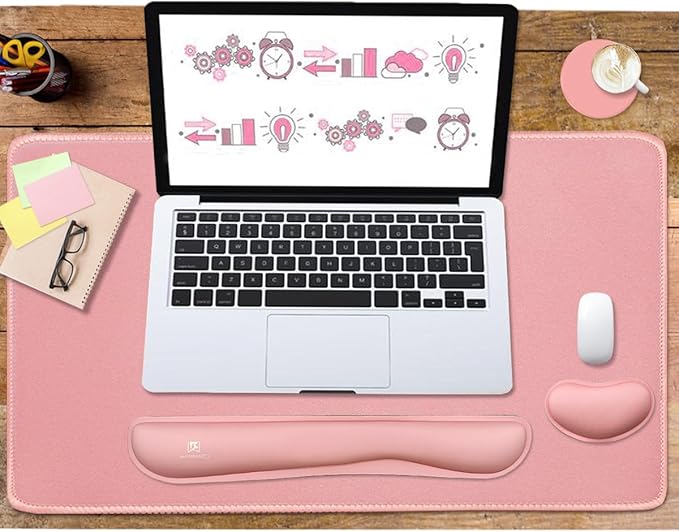 4-in-1 Large Gaming Mouse Pad, Keyboard Wrist Rest Pad & Wrist Support Mousepad - Image 6