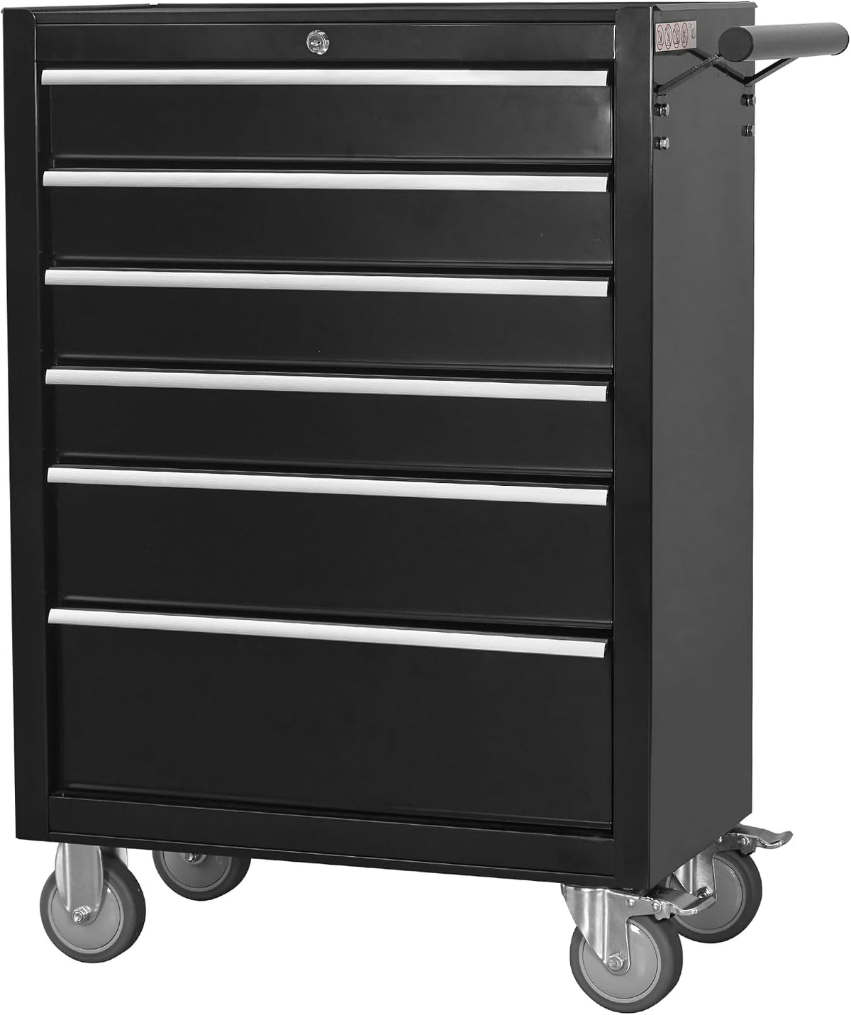 6-drawer rolling tool chest cabinet, large capacity metal, main product view