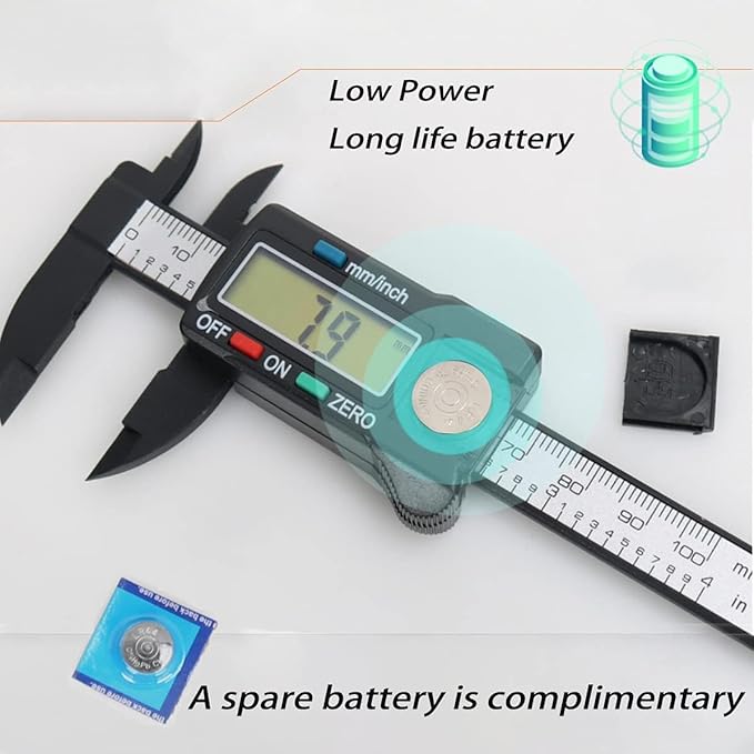 Digital Calipers, Electronic Digital Calipers, YKLSXKC LCD Screen displays - Image 4
