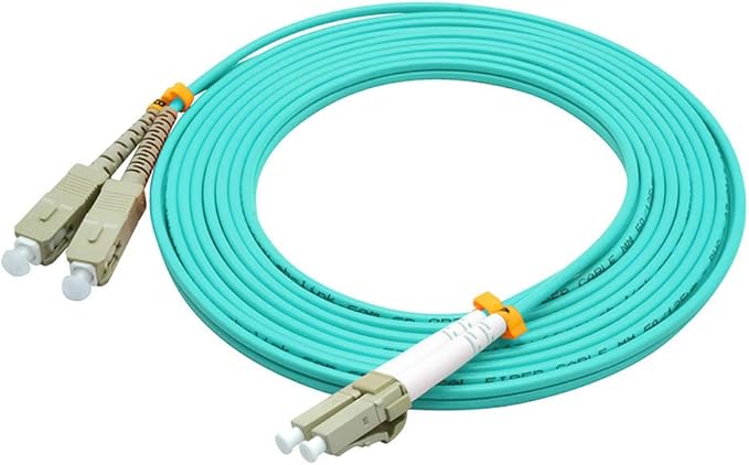 Jeirdus 15Meters 49ft LC to SC Duplex 50/125 10G OM3 Multi-Mode Fiber Optic - Image 4