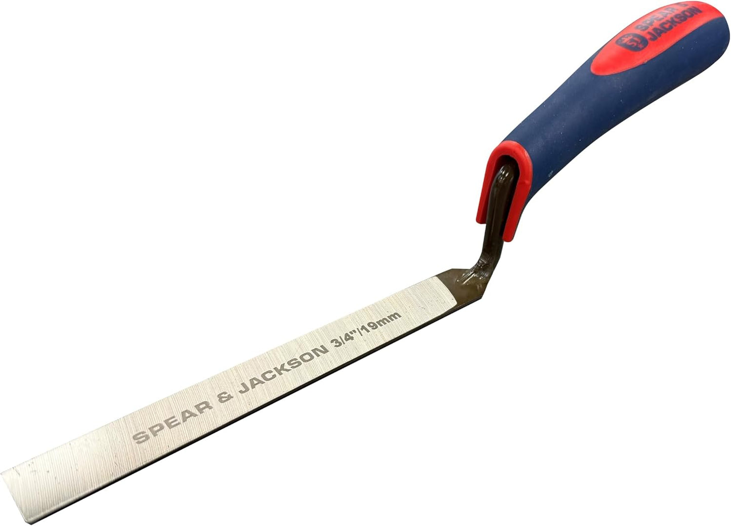 Spear & Jackson TUCK34SF ¾" Tuck Pointer (19mm) – Soft-Feel Handle, Carbon Steel Masonry Tool for Bricklaying, Mortar Shaping, Finishing, Restoration & DIY Projects