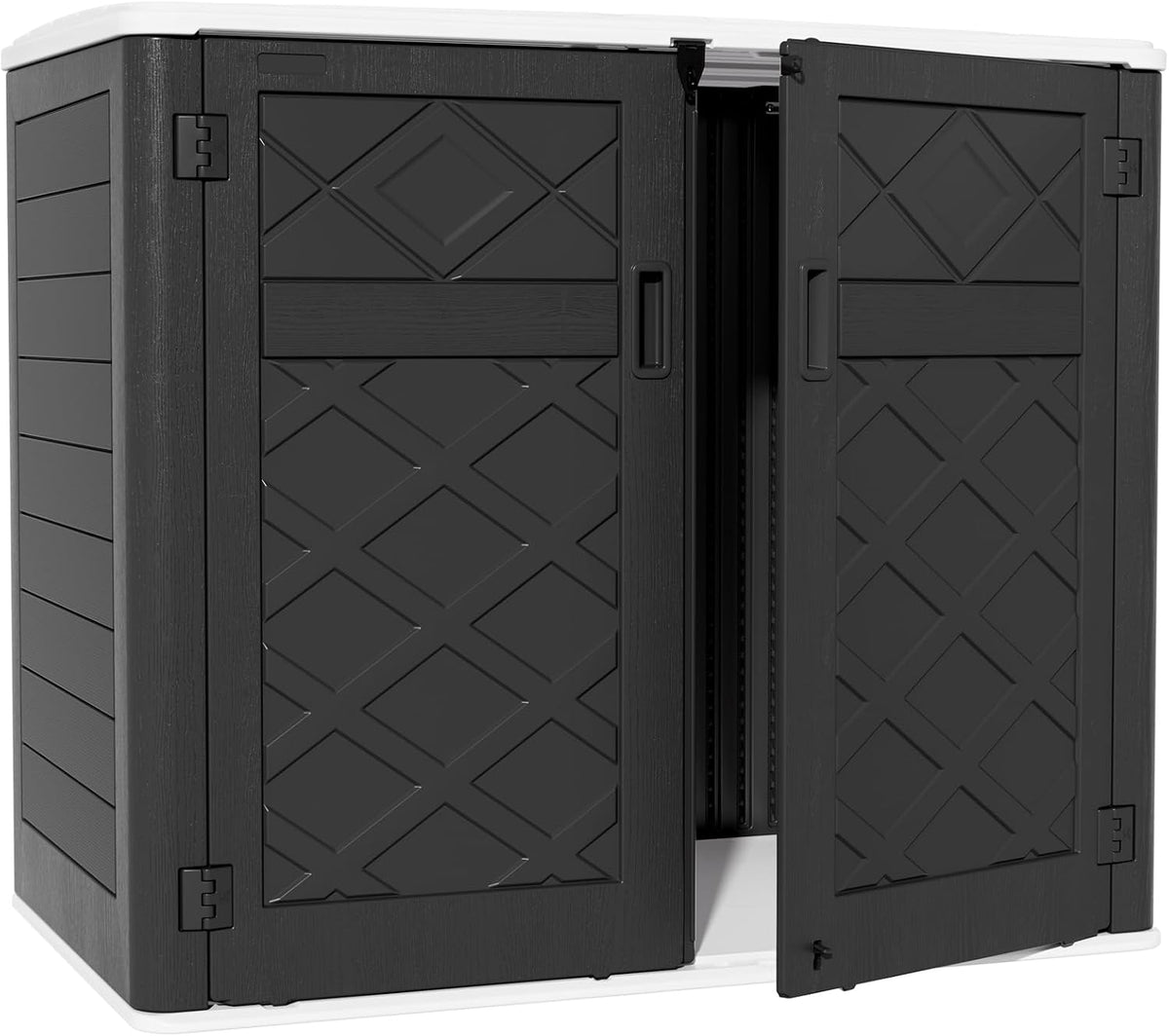 zzm large outdoor storage shed, 48 cu ft, main product view