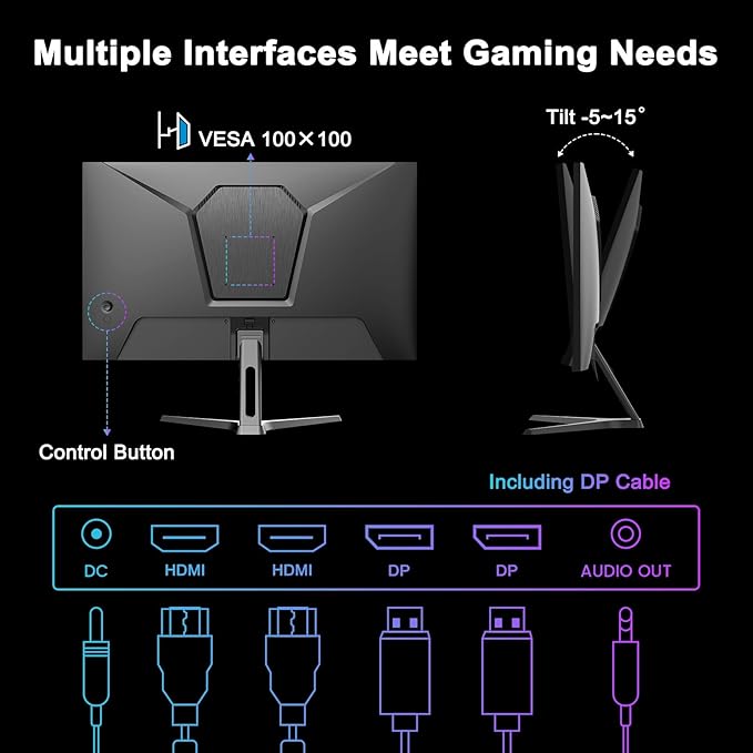 SANSUI 27 Inch WQHD 2560 x 1440 IPS Gaming Monitor, 200Hz 180Hz 1ms Computer - Image 7