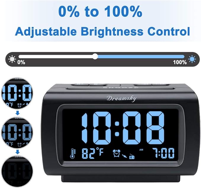 DreamSky Alarm Clock Radios for Bedrooms - Image 4