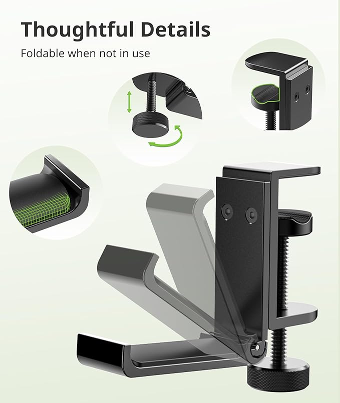 Headphone Stand for Desk – Aluminum Headset Stand - Image 6