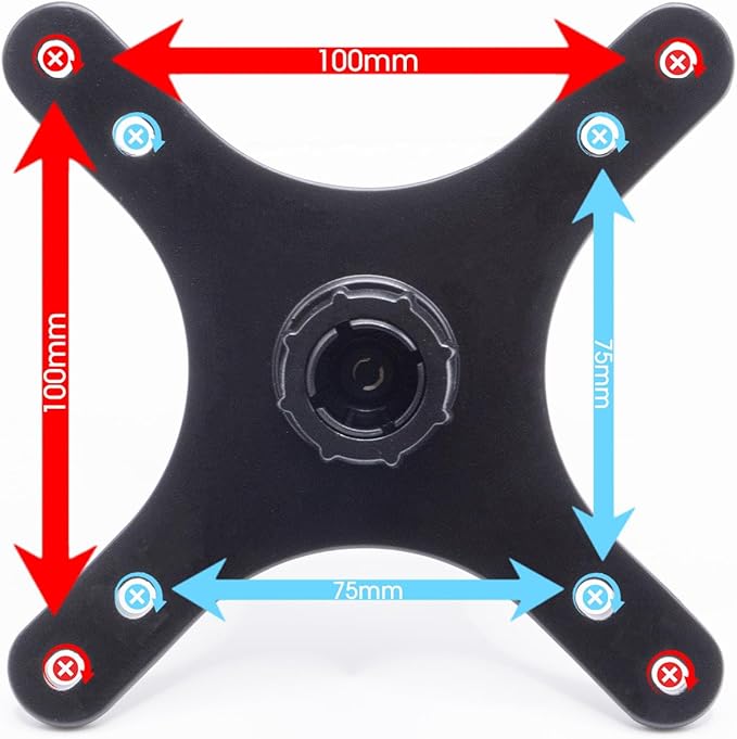 Kado Portable Monitor Stand Adapter Bracket Plate Tripod Black, Wall Mount Arm - Image 4