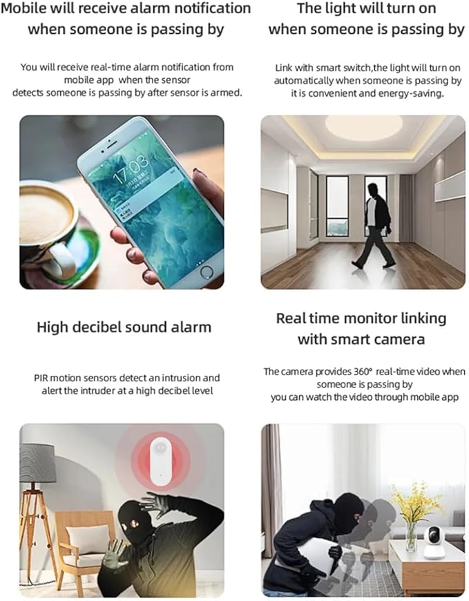 Haozee Smart Motion Sensor, Zigbee PIR Motion Sensor - Image 8