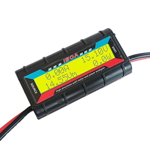 Proshopping 150A RC Watt Meter, High Precision Power Analyzer, DC 0-60V Volt by Proshopping