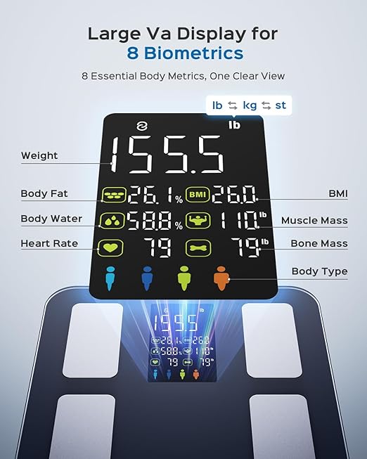 Masmssm Smart Scale for Body Weight, FSA&HSA Eligible, Bathroom Digital - Image 2