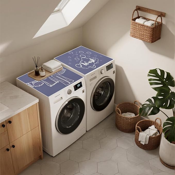 Esamploe Washer Dryer Countertop Mat, Washer and Dryer Topper Dust Proof Quick - Image 7