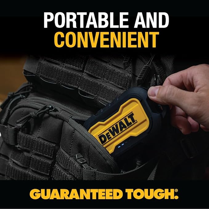 DEWALT Heavy Duty Portable Charger, Power Bank, Travel Worksite 10, 000 mAh - Image 2