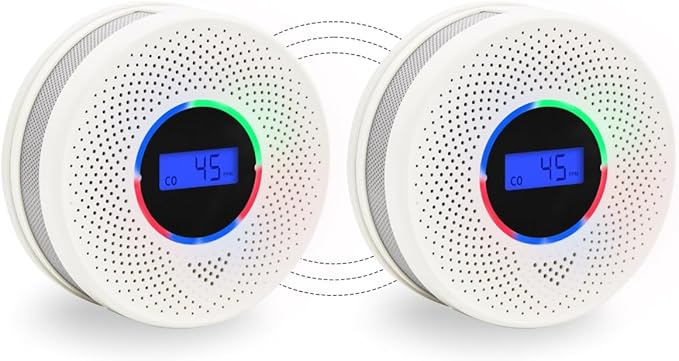 10-Year Battery Wireless Interconnected Smoke and Carbon Monoxide Detector by Unknown