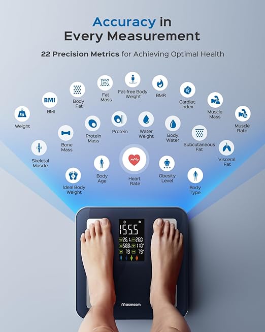 Masmssm Smart Scale for Body Weight, FSA&HSA Eligible, Bathroom Digital - Image 3