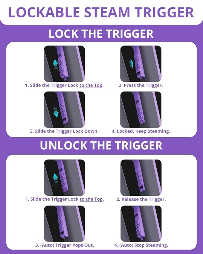 awasky Steam Cleaner: 10s Fast Heating-Lockable Steam Trigger-Large Tank-Refill - Image 6