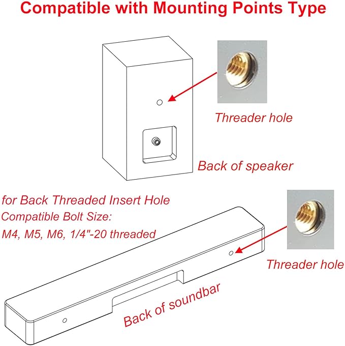 Pbxifge Soundbar Wall Mount Bracket - Image 2