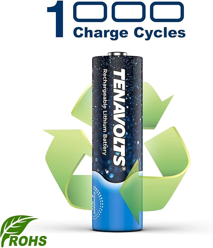 TENAVOLTS 1.5V Lithium Rechargeable AA Batteries, AA Battery - Image 4