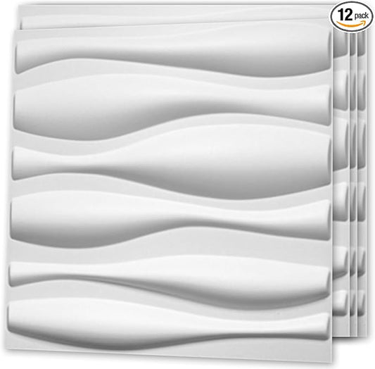 Art3d Decorative 3D Wall Panel, 32 Sq.FT PVC Interior Wall Decor by Art3d
