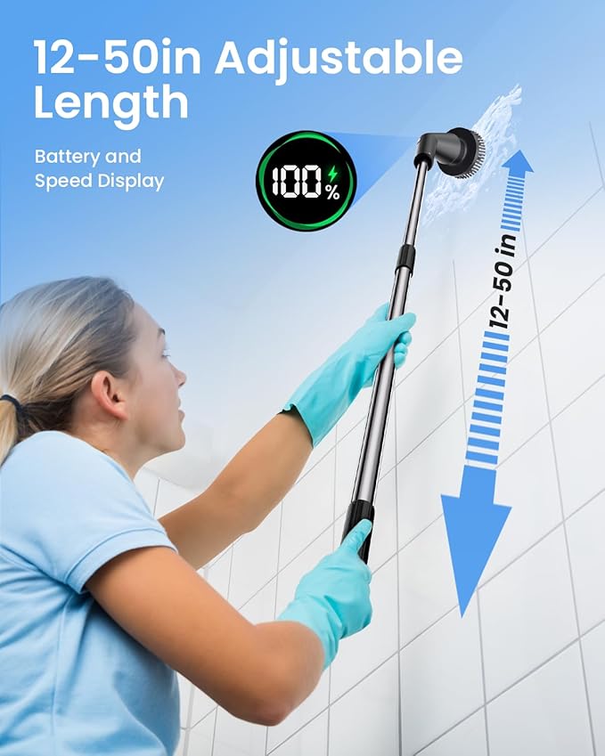 Leebein Electric Spin Scrubber, 2025 New Cordless Cleaning Brush Bathroom - Image 4