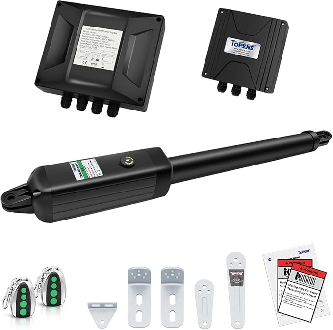 TOPENS A5131 Single Swing Gate Opener Medium Duty Automatic Gate Motor by TOPENS