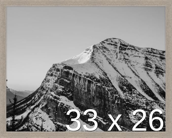 Frame It Easy 33 x 26 Rustic Gray Wood Frame by FrameItEasy