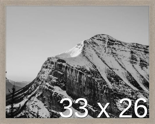 Frame It Easy 33 x 26 Rustic Gray Wood Frame by FrameItEasy