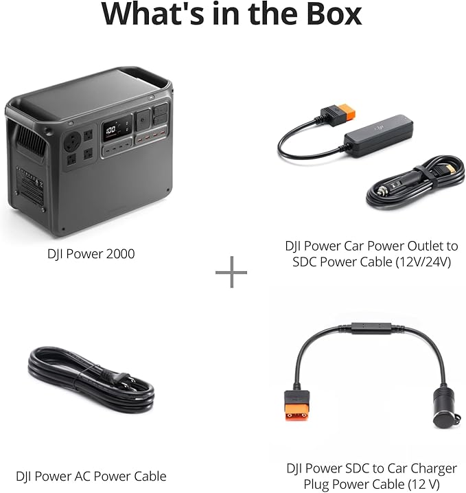 DJI Power 2000 Portable Power Station, 2048Wh LFP Battery, Compact Size - Image 9
