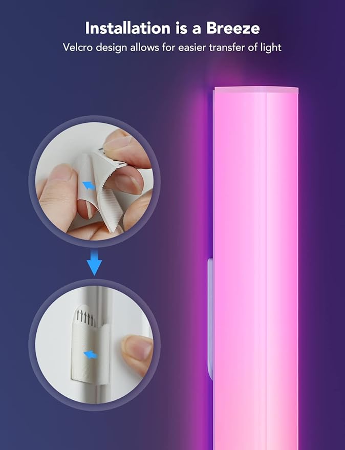 Govee Glide RGBIC Wall Lights, Music Wall Lights Works - Image 7