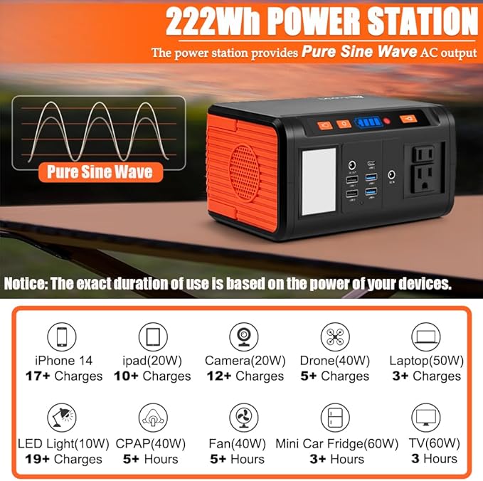 Takki Solar Generator 250W Portable Power Station - Image 5