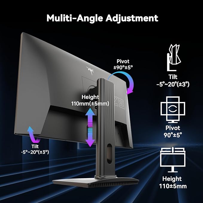 KTC 24.5 Inch 240Hz Gaming Monitor, FHD 1080p Fast IPS Computer Monitor - Image 5