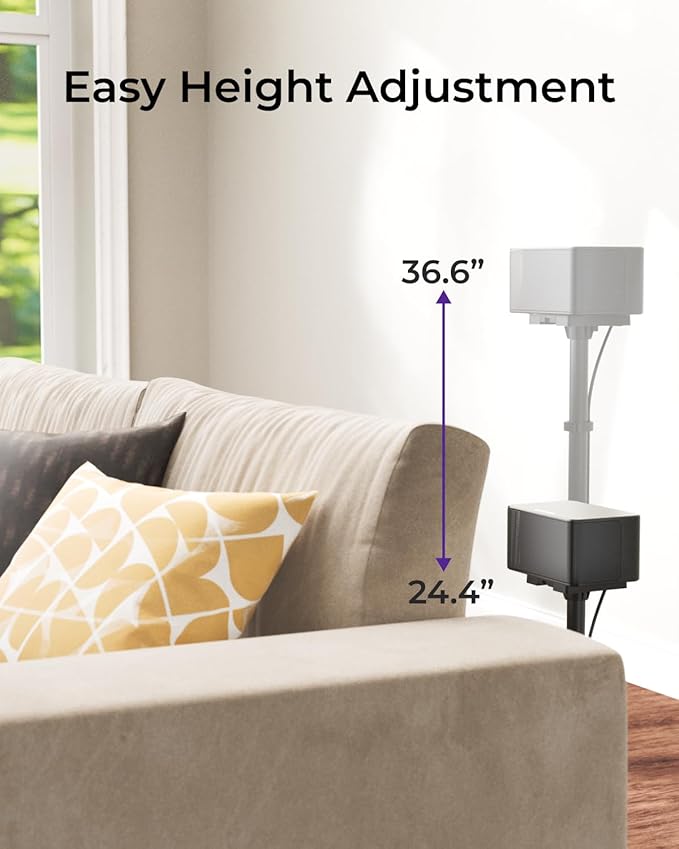 ULTIMEA 2-Pack Universal Height-Adjustable Speaker Stands, Extendable from 62cm - Image 5