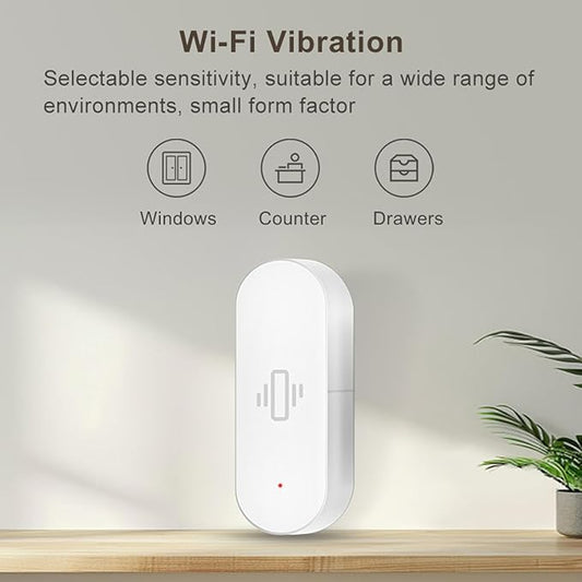 Smart Vibration Sensor: Wireless Glass Break Detector, WiFi Door Sensor - Image 2