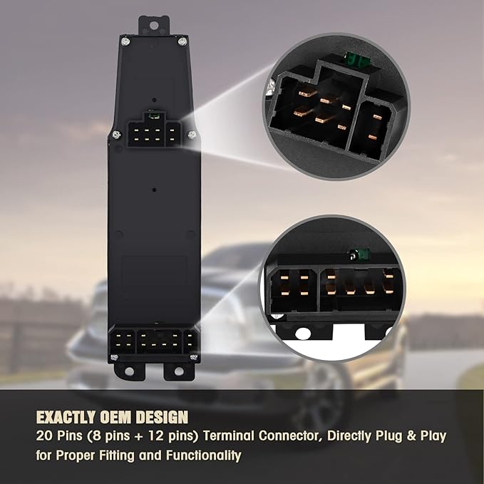 Power Window Switch and Taupe Bezel Fits - Image 4