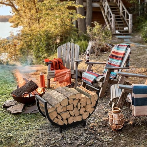 dicasser firewood rack outdoor and indoor firewood storage showing dimensions