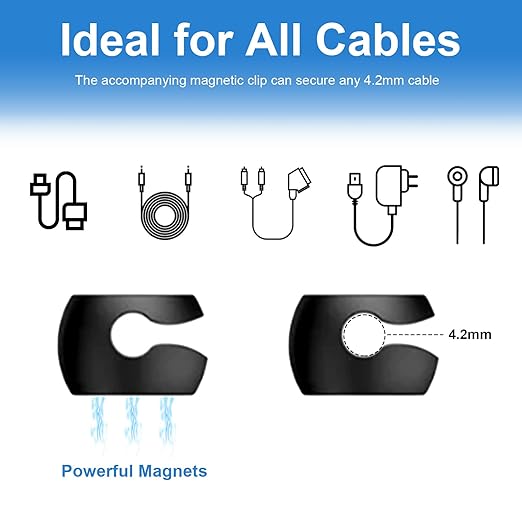 Wanheart Magnetic Cable Management, Cord Holder - Image 5