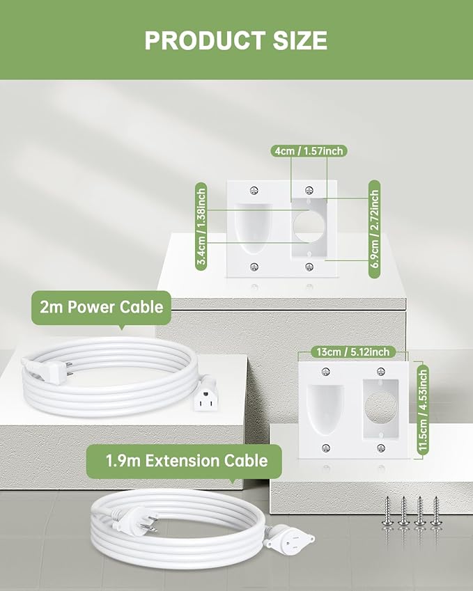 HAPYTHDA in Wall Cable Management Kit, TV Cord Hider - Image 9