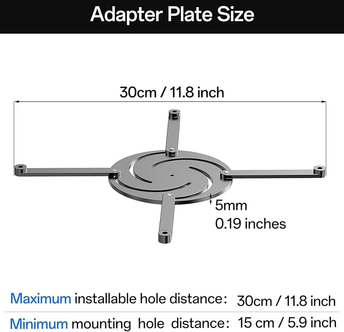 Perfectisan Multi-Holes Adapter Plate, Aluminum Alloy Material - Image 5