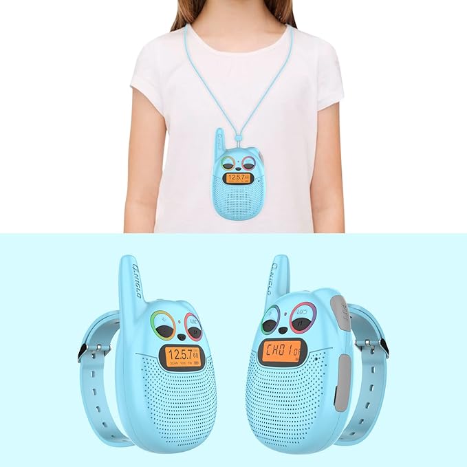 Qniglo Walkie Talkies for Kids Rechargeable 2 Pack, Christmas Birthday Gifts - Image 2