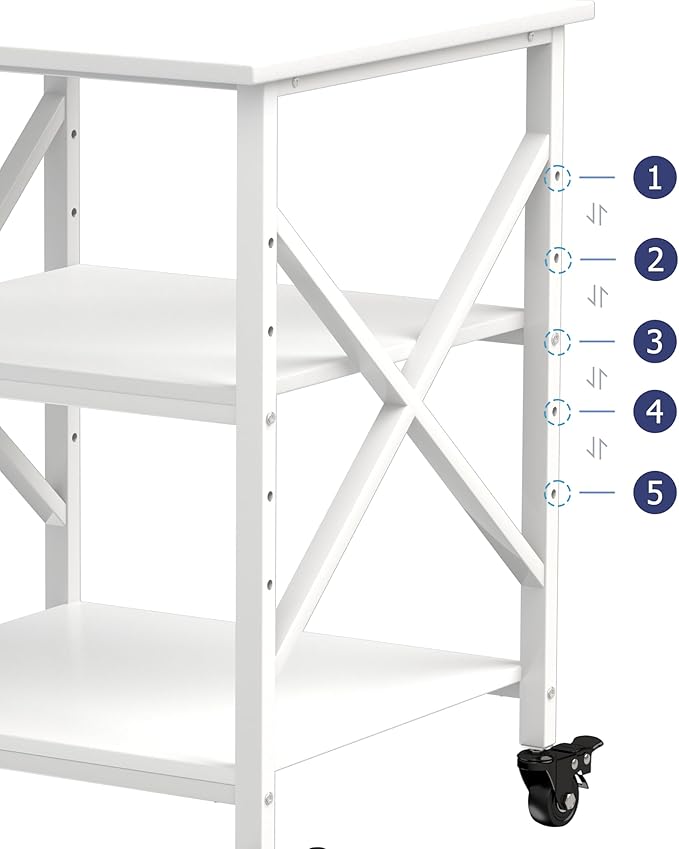 Printer Stand, 23.6 x 23.6 Inches Large Printer Stand - Image 7
