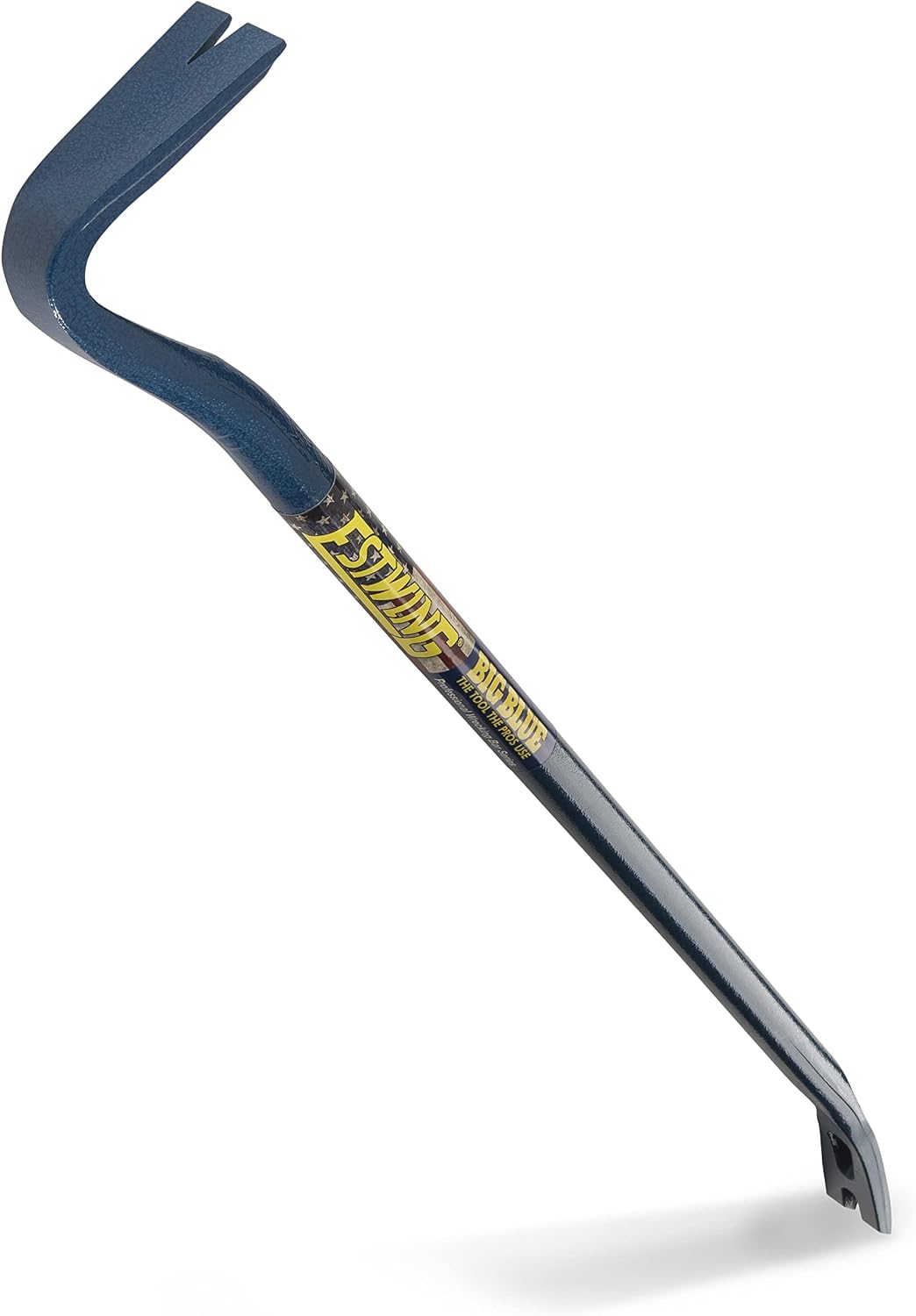 ESTWING Gooseneck Wrecking Bar PRO - 36" USA Made Pry Bar with Angled Chisel End & Forged Steel Construction - EWB-36PS | Made in USA, High Leverage Design, Chisel End, Slotted Hook End, Forged In One Piece