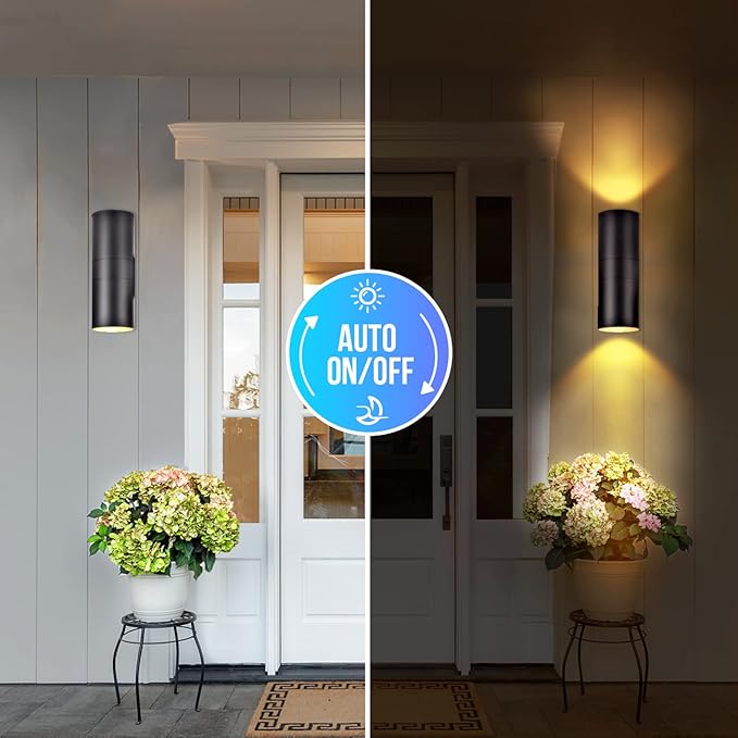 wowlite Dusk to Dawn Outdoor Light Fixture, Up and Down Lights Outdoor Lights - Image 2