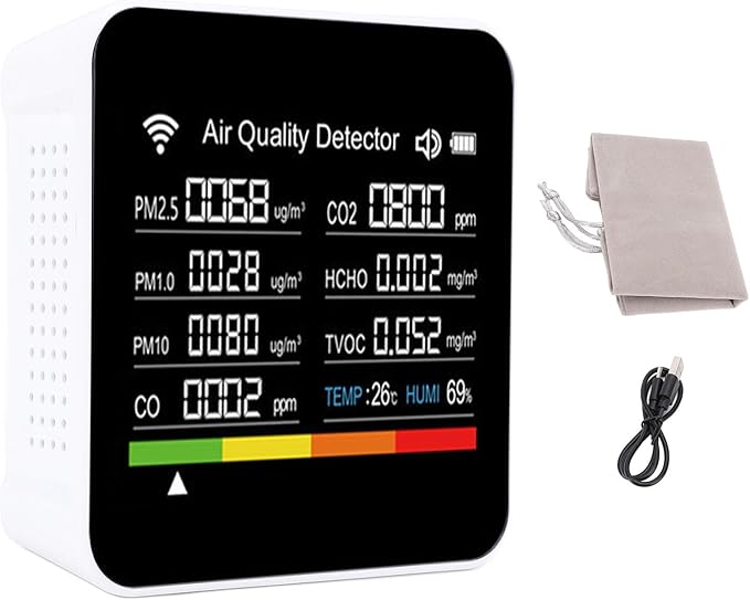 MAVIS LAVEN Smart Air Quality Detector, Portable 14 in 1 Indoor Monitor - Image 6