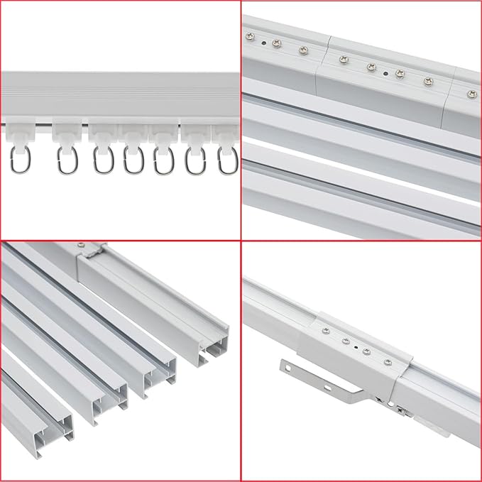 Lemoeyes Electric Curtain Track, Retractable Motorized Curtains Rod From - Image 9