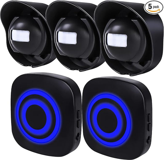 Shaogax 328ft Range Wireless Driveway Alarm Outside Weather Resistant Motion by Shaogax