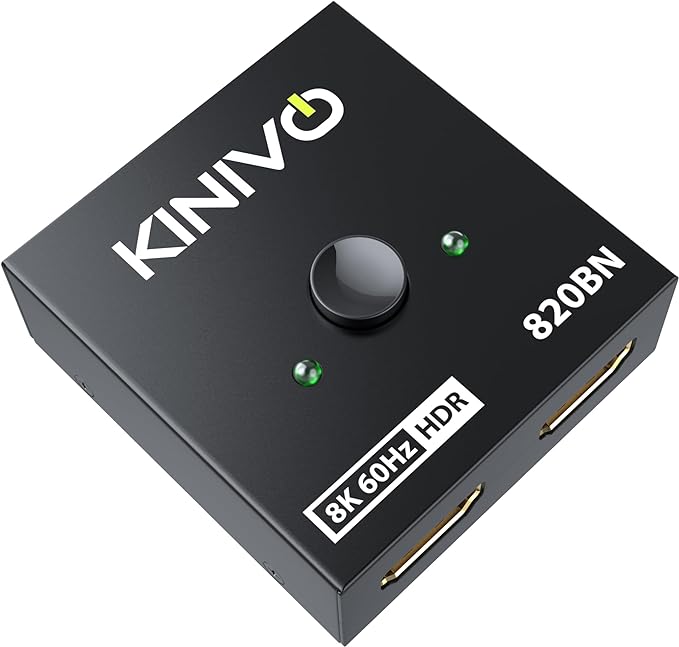 Kinivo 8K HDMI Switch 2 in 1 Out by Kinivo