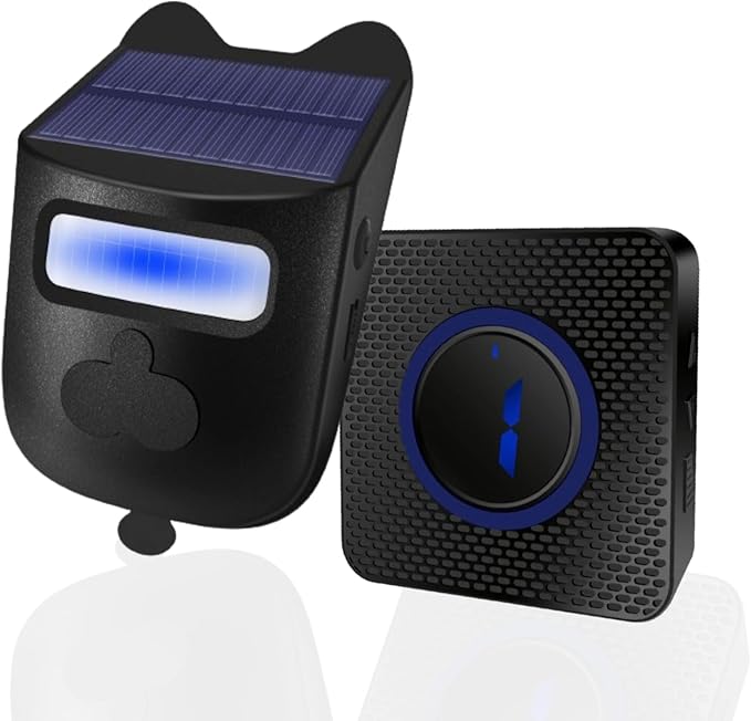 HoneTeek Solar Driveway Alarm, Wireless 600ft Range Driveway Motion Sensor by HoneTeek