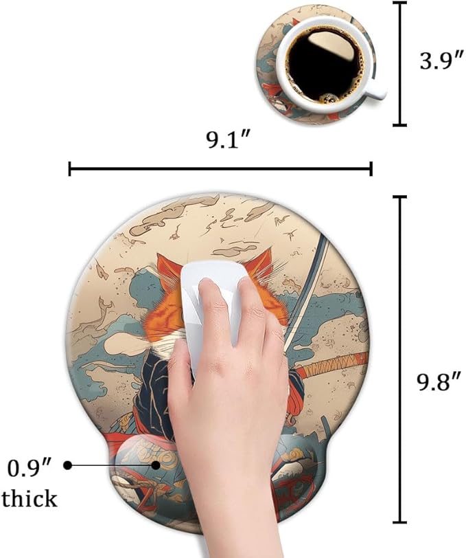 Ergonomic Mouse Pad with Wrist Support, Mouse Pad with Wrist Rest, Relieve - Image 6